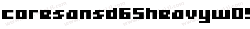 coresansd65heavyw05字体转换