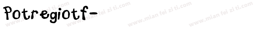Potregiotf字体转换