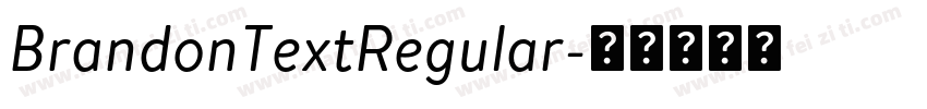 BrandonTextRegular字体转换