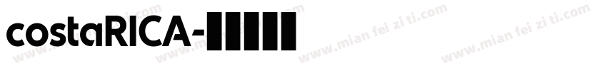 costaRICA字体转换