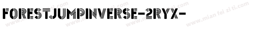 ForestJumpInverse-2RyX字体转换