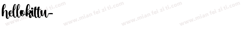 hellokittu字体转换