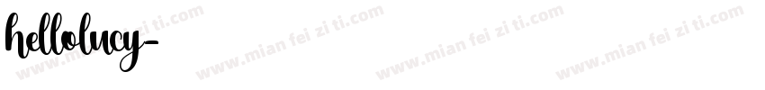 hellolucy字体转换