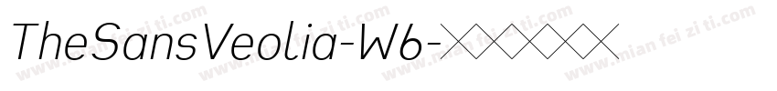 TheSansVeolia-W6字体转换