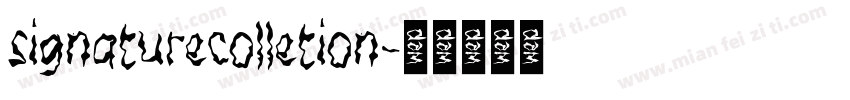 signaturecolletion字体转换