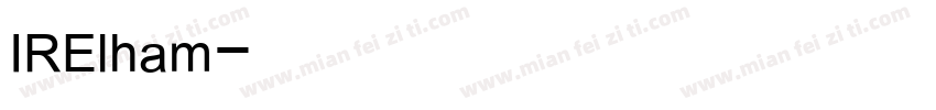 IRElham字体转换