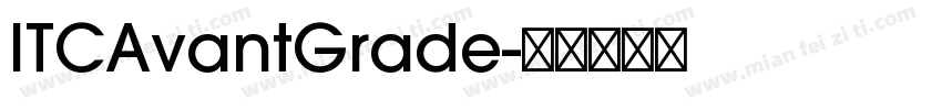 ITCAvantGrade字体转换