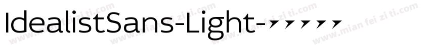 IdealistSans-Light字体转换