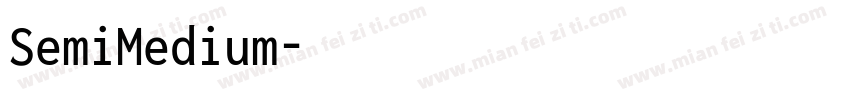 SemiMedium字体转换