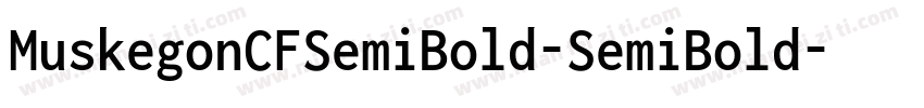 MuskegonCFSemiBold-SemiBold字体转换