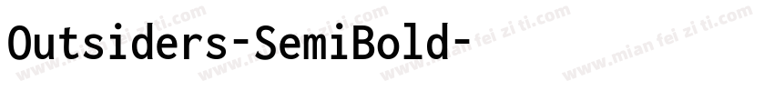 Outsiders-SemiBold字体转换