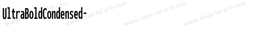 UltraBoldCondensed字体转换