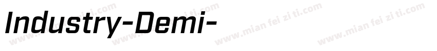 Industry-Demi字体转换