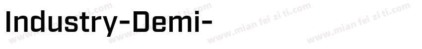 Industry-Demi字体转换