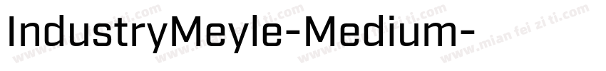 IndustryMeyle-Medium字体转换