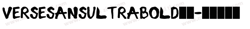 VerseSansUltrabold字体字体转换