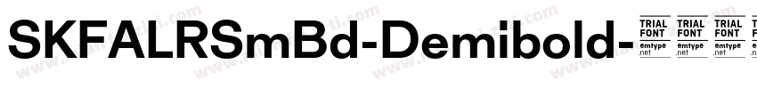 SKFALRSmBd-Demibold字体转换