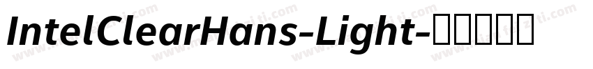 IntelClearHans-Light字体转换