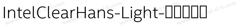 IntelClearHans-Light字体转换