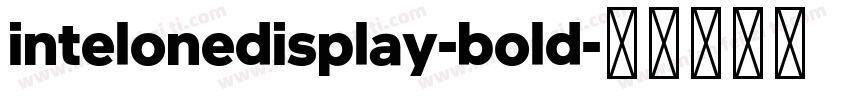 intelonedisplay-bold字体转换