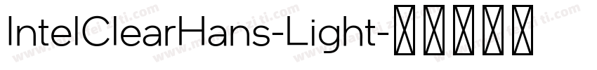 IntelClearHans-Light字体转换