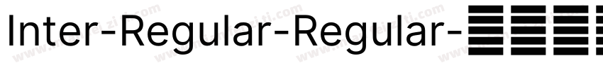 Inter-Regular-Regular字体转换