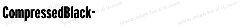 CompressedBlack字体转换