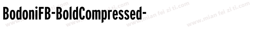 BodoniFB-BoldCompressed字体转换