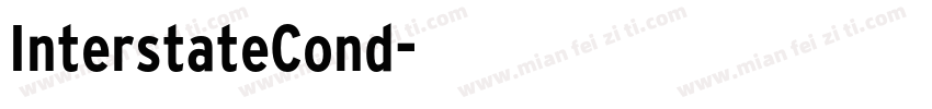 InterstateCond字体转换