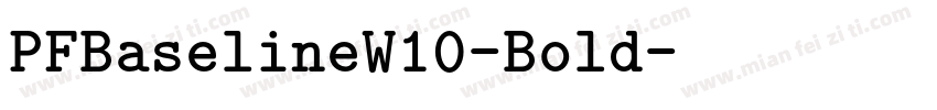 PFBaselineW10-Bold字体转换