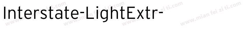 Interstate-LightExtr字体转换