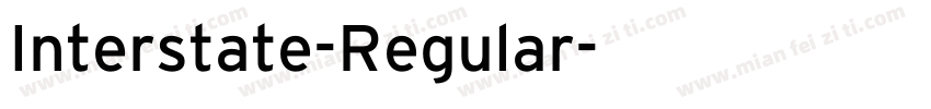 Interstate-Regular字体转换