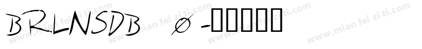 BRLNSDB_0字体转换