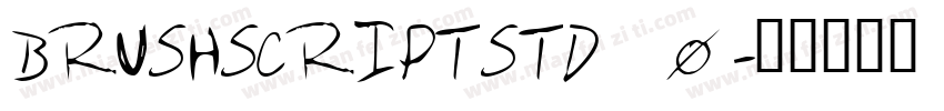 BRUSHSCRIPTSTD_0字体转换