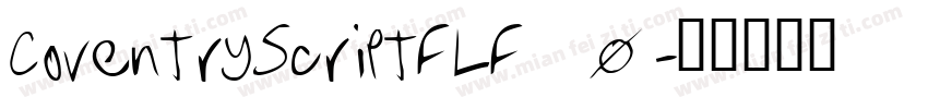 CoventryScriptFLF_0字体转换
