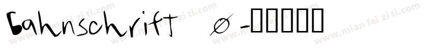 bahnschrift_0字体转换