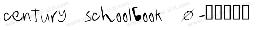 century_schoolbook_0字体转换