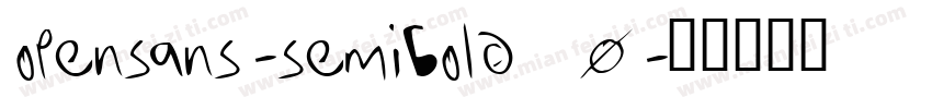 opensans-semibold_0字体转换