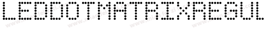 LEDDotMatrixRegular字体转换