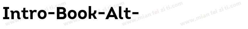 Intro-Book-Alt字体转换