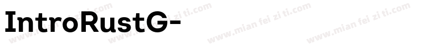 IntroRustG字体转换