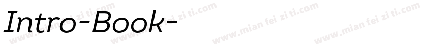Intro-Book字体转换