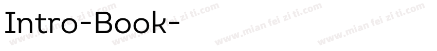 Intro-Book字体转换