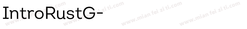 IntroRustG字体转换