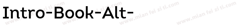 Intro-Book-Alt字体转换