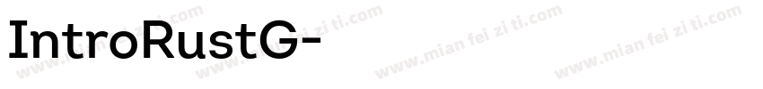 IntroRustG字体转换