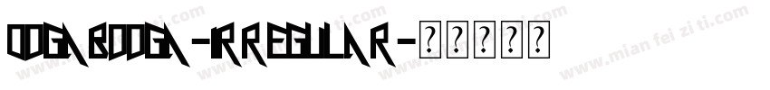 Oogabooga-Irregular字体转换