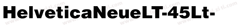 HelveticaNeueLT-45Lt字体转换