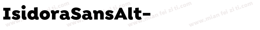 IsidoraSansAlt字体转换