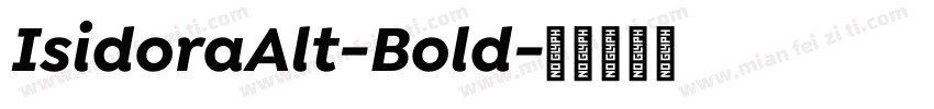 IsidoraAlt-Bold字体转换